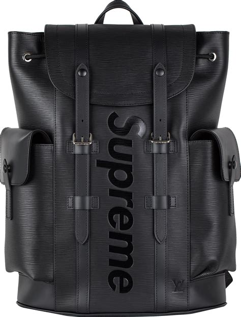 supreme x louis vuitton backpack black|louis vuitton supreme backpack men.